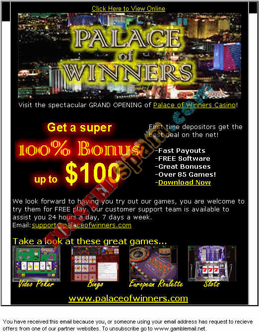 toastedspam.com gamblemail.net 0001 - 2003-03-08	gambling - www.gamblemail.net/123090/goto.asp mailto:y@internetservicesltd.com