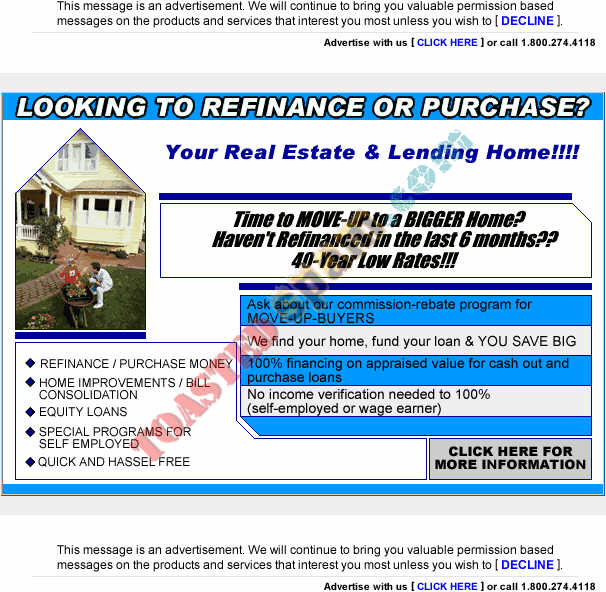 toastedspam.com worldreach 0071 - 2003-03-07	mortgage - worldreach www.jimmyzzz.com/first/form.htm 800-274-4118